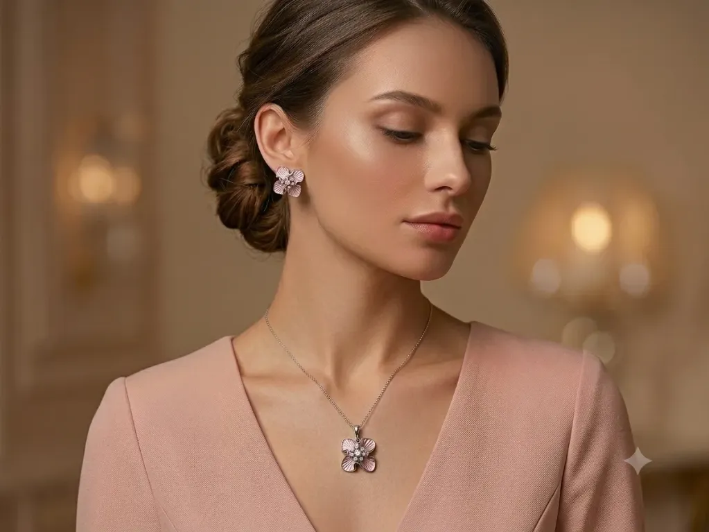 FLOWER PENDANT SET