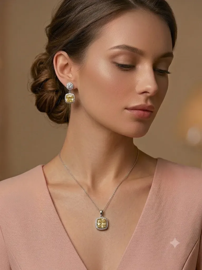 SQUARE PENDANT SET