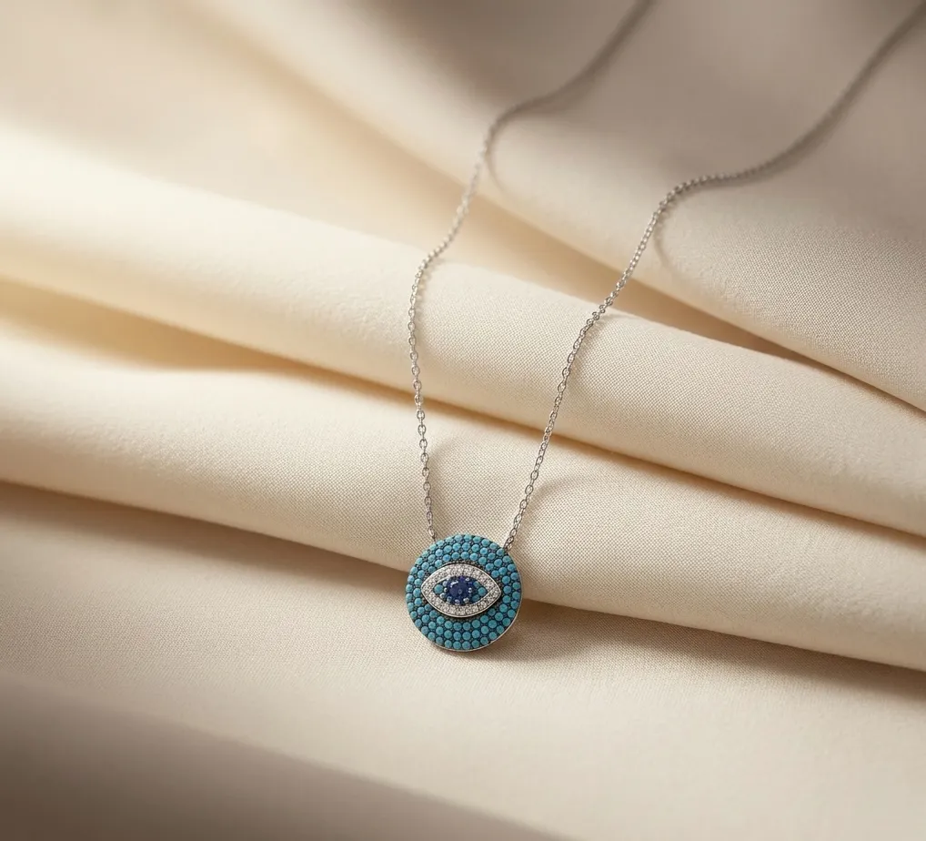 EVIL EYE SILVER CHAIN