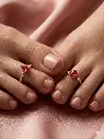 RUBY ROSESILVER TOE RING