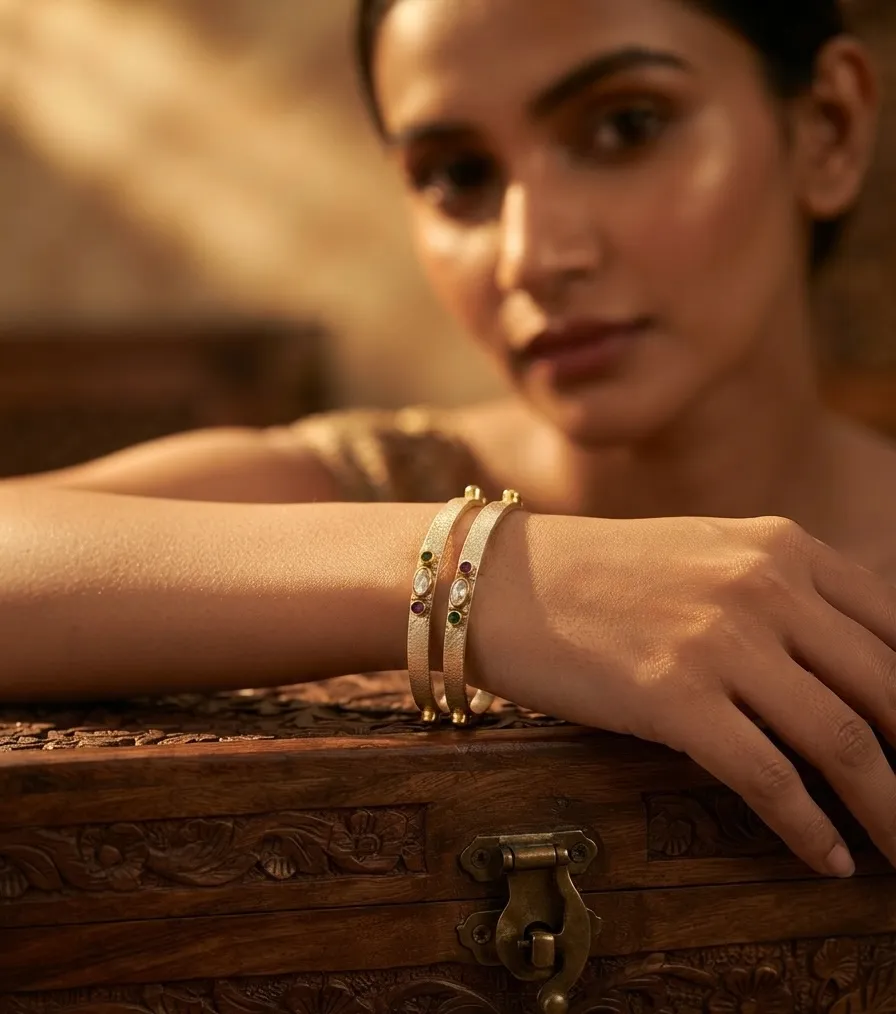 MATTE MULTISTONE BANGLES